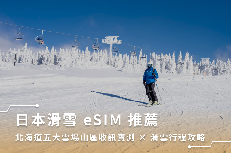 日本滑雪 eSIM 推薦|北海道五大雪場山區收訊實測 × 滑雪行程攻略