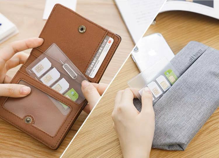 旅遊必備多功能卡套 |  可收納SIM卡、交通卡、信用卡、附取卡針