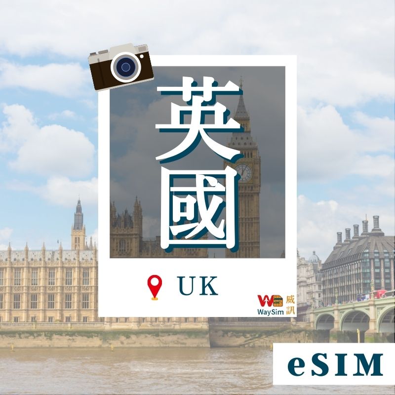 英國eSIM│4G高速吃到飽│3-30天